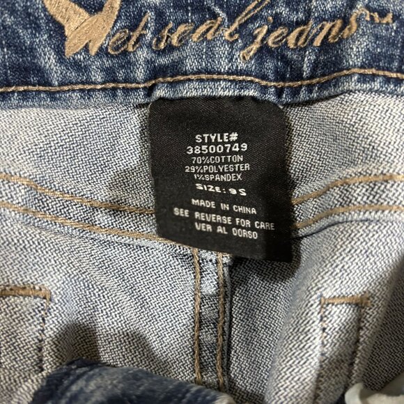 Wet Seal Denim Jeans Flared Size 9 - 30" Waist - Picture 4 of 6
